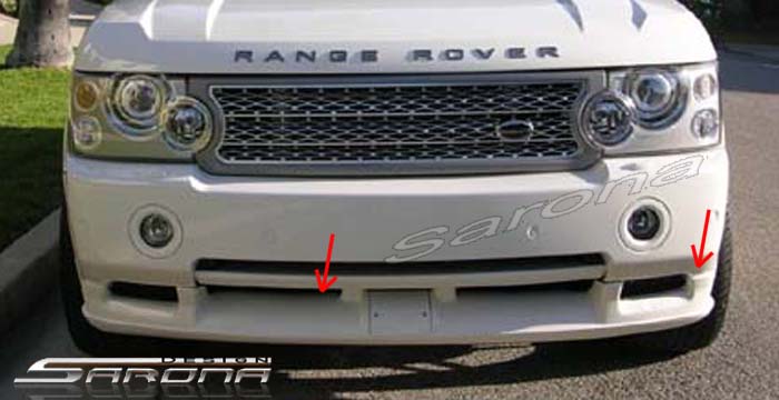 Custom Range Rover HSE Front Bumper Add-on  SUV/SAV/Crossover Front Lip/Splitter (2006 - 2010) - $690.00 (Part #RR-001-FA)